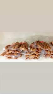 หมูแดดเดียวสูตรบ้านเตี่ยไสว 100 กรัม (แบบทอดพร้อทาน)