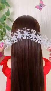 Headpiece Hiasan Rambut Hiasan Hijab mutiara bunga