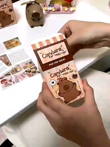 Capybara mini fan with hand strap usb rechargeable hand-held fan bladeless fans charging fan