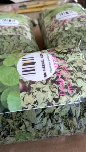Kemasan 200 gram daun pegagan kering pegagan merah murni daun