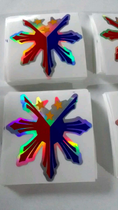 PHILIPPINE FLAG FOR MOTOR AND CARS STICKER HOLOGRAM CUT OUT HIGH QUALITY STICKERS" 3X3.2 inchs