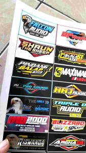 STIKER AUDIO | STIKER SOUND | STIKER SOUNDSYSTEM | STIKER ANTI AIR | STIKER VYNIL | STIKER PACK | STIKER 1 LEMBAR ISI 79 BIJI