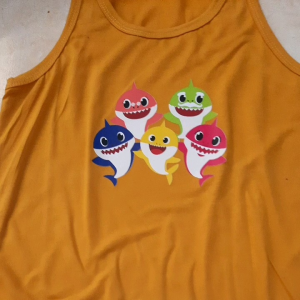 Singlet kaos anak cod babysark usia 2-10 tahun