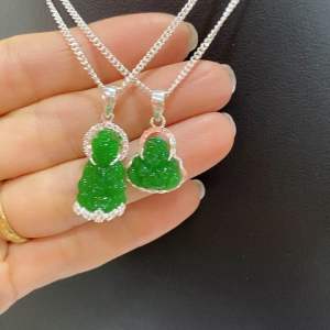 Vòng cổ bạc s925 mặt Phật Bà Phật Di Lặc bình an may mắn cho be sluoon lạc quan vui vẻ Thuylamshop