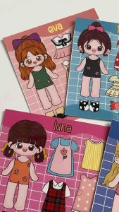 Mainan bongkar pasang kertas kekinian/Paperdoll