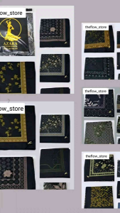 Hijab Jilbab Segiempat AZARA OSKARA Voal Motif Black Series//LIMITEF EDITION//NEW LOGO.