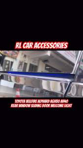 Toyota vellfire alphard agh30 ah40 rear side door sliding slide safety led lamp window fog light 2016 2017 2018 2019 2020 2021 2022 2023 2024 2025 2026 bodykit body kit