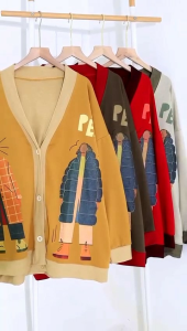 CARDIGAN KEKINIAN SWISS JUMBO MOTIF IMPORT KNIT RAJUT OVERSIZE JUMBO BIGSIZE XXXL