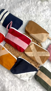 POUCH DOMPET SOUVENIR KEKINIAN LINEN TEBAL