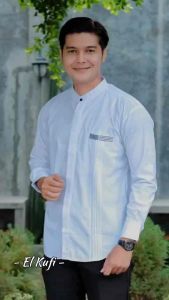Baju Lebaran Pria Terbaru // Koko Muslim Pria Kekinian // Koko Dewasa Lengan Panjang Polos
