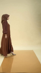 NADHEERA LUXURY Gyvva Series New Style 2 Gamis Midi Wanita Dewasa Muslim Rayon Silk Premium Polos Lengan Panjang SP √ Armyna Hijab ||