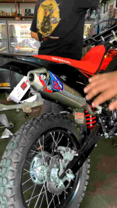 Knalpot Noctus T5 terbaru untuk klx D-Tracker, CRF150L, WR155, Klx150s & Lainnya