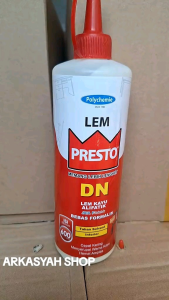 LEM PRESTO ALIFATIK DN 600 GRAM 9 BOTOL(LEM KAYU LEM SUPER LENGKET LEM SERBAGUNA)