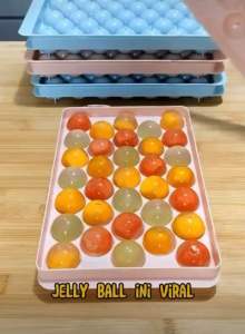 Cetakan Es Batu / Cetakan Jelly / Cetakan Serbaguna/Bulat 33532214 Lubang