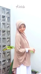 Jilbab Bergo Hamidah Jumbo: Hijab Instan Sport Ped Antem