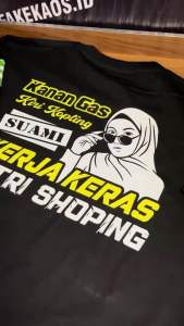 KAOS DRIVER IDAMAN Kanan gas kiri kopling suami kerja keras istri shoping (tebal bahan combed 24s)