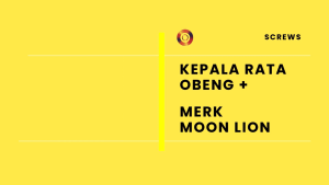 Sekrup Tap Tapping Screw FAB FH Kepala Rata (+) Moon Lion 8x3