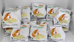 Kerupuk Udang Finna Crackers 10gr (3 bungkus): Snack Udang Ringan Untuk Diet