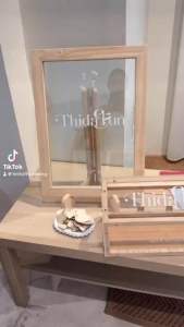 หัวใจไม้ แผ่นไม้เขียนคำอวยพร 4cm 6cm แพค50ชิ้น ส่งในไทย