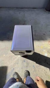 เทาแลมโบมูกน้ำเงิน - สีพ่นรถยนต์2k - เกล็ดพิเศษ - SVRCARPAINT