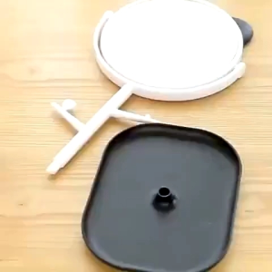 CKM6100 Kaca Make Up Bulat / Cermin Motif Telinga Panda / Standing Mirror