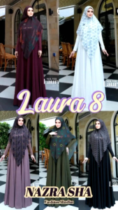 (2oN) AH LAURA 358 Baju Gamis Syari Muslimah Laura Series 8 By Agoest Hanggono. Nazra Sha
