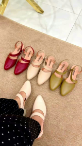 Sepatu wanita kulit papirut garut model tutong sol hak tahu