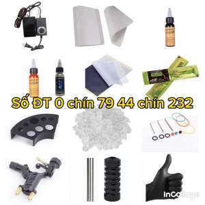 Bộ 1 máy xăm hình mô tơ chuồn chuồn giá rẻ để các bạn học xăm và xăm hình