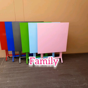 โต๊ะพับ โต๊ะโค๊ก โต๊ะเหล็ก เหล็กทั้งตัว รุ่นขาเหลี่ยม(ส่งไวมีเก็บปลายทาง)มี6สี