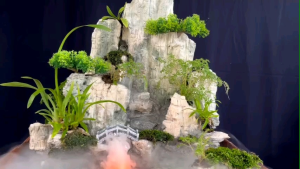 Thác Nước Phong Thủy Để Bàn Cực Xinh - Hòn Non Bộ Thác Nước Sinh Động