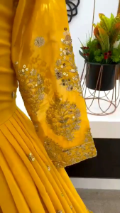 (PREORDER) Readymade Party Wear Kurti With Dupatta Full Embroidery Sequence Work