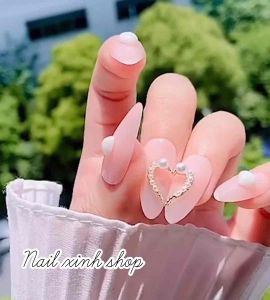 [hot] Charm tim nail - theo cặp