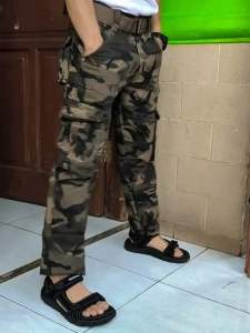 CELANA CARGO PANJANG LORENG CELANA DORENG ARMY PANTS TNI ABRI PANJANG TENTARA KIMPUL/KIMPOL