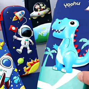 Tempat pensil karakter terbaru pencil case box pensil viral korea organizer box pensil cute Unicorn 3D