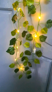 daun juntai lampu daun juntai led pjg 2 meter daun rambat anggur kecil