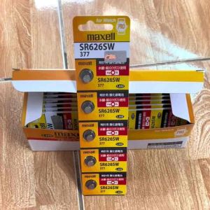 [Bao Bì Mới] Vỉ 5 Viên Pin Maxell SR626SW (377) Tem Chống Giả Hàng Công Ty Cho Đồng Hồ Đeo Tay
