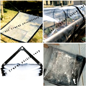 2ft x 4ft Back cover TRANSPARENT PLASTIC TRAPAL LONA TOLDA BAGSAK PRESYO SUPER THICK