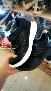 PRO ATT PI 600 PEREKAT HITAM POLOS DAN HITAM PUTIH - sepatu sneaker olahraga anak-anak sekolah