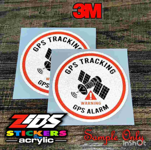 gps tracker 3m reflective printed laminated sticker for cars motorcyle truck etc.