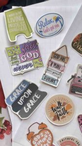 15 pcs | 30 pcs | 55 pcs | 70 pcs | 100 pcs Bible Verse Religious Catholic Christian Motivational Glossy Waterproof Sticker