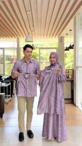 Baju Gamis Couple Keluarga Maxmara Silk Premium