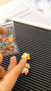 10pcs Pouch Mika Berlubang Untuk Gantungan Kunci Tebal Bening