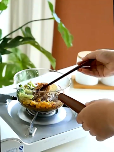 Panci Masak Kaca Tahan Panas & Gagang Kayu: Pilihan Terbaik