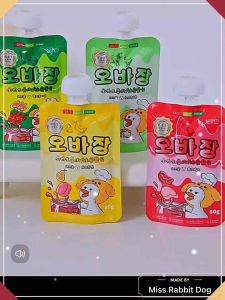 NiYa妮吖 Complete Raw Meat Dog Main Food Pouch 8:1:1 Formula 80g 全价生骨肉狗主食肉酱包 8:1:1配方 欧巴酱80g