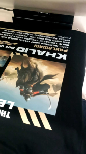 Adlan Baju Santri Terbaru Tshirt Lengan Pendek Hitam