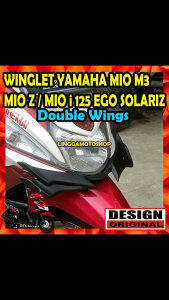 WINGLET YAMAHA MIO M3 / MIO Z MODEL DOUBLE WINGS * sayap variasi modifikasi cover panel depan garnish