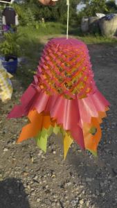 มโหตร พวงมโหตรงานบวช 5 ชั้น (ขนาดเบอร์ 2)(สีเหลือง) ตกแต่งงานบุญ งานบวช