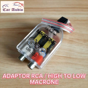 ADAPTOR RCA MACRONE ADAPTOR HI TO LOW MACRONE ADAPTOR RCA AUDIO MOBIL