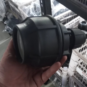 sambungan pipa HDPE Reducer coupler 63 mm x 25 mm atau 2 inch ke 3/4 inch