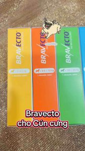 BRAVECTO hết Viêm Da Ghẻ Demodex Ve Rận Chó ( Mẫu Mới )